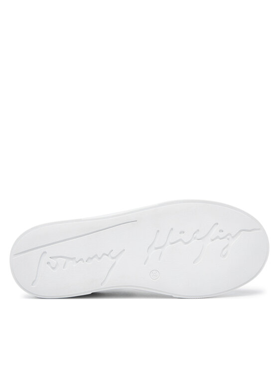 Tommy Hilfiger Tommy Hilfiger Sneakers Flag Low Cut Lace-Up Sneaker T3A9-33538-1351 S Bianco