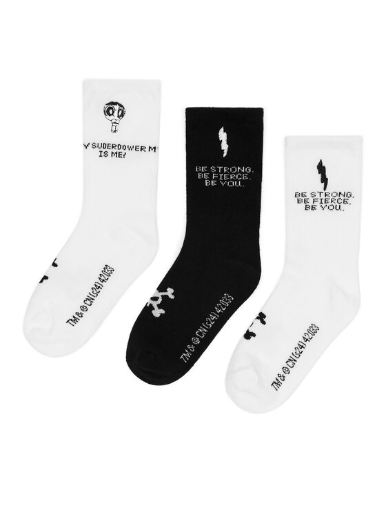 Powerpuff Girls Powerpuff Girls Socken ACCCS-AW24-117WBPPG (3-PACK) Weiß