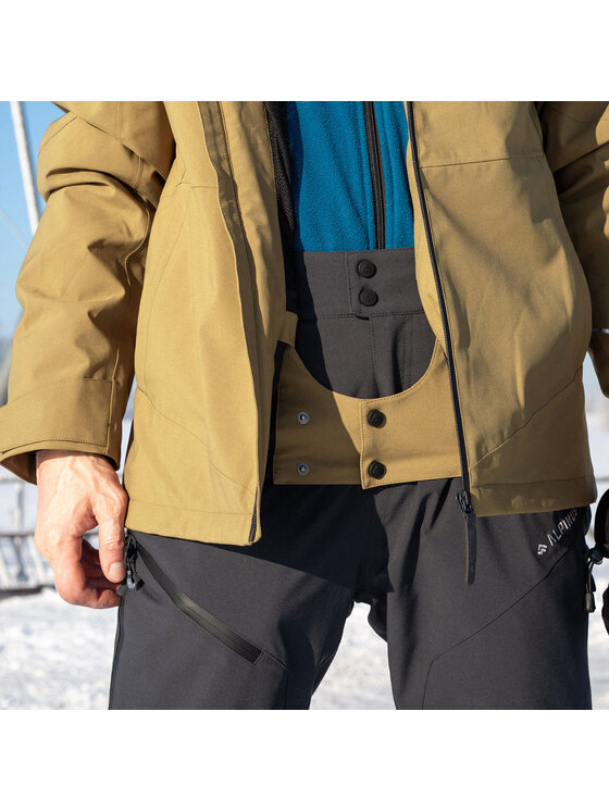 Alpinus Alpinus Kurtka narciarska Tochal Żółty Regular Fit