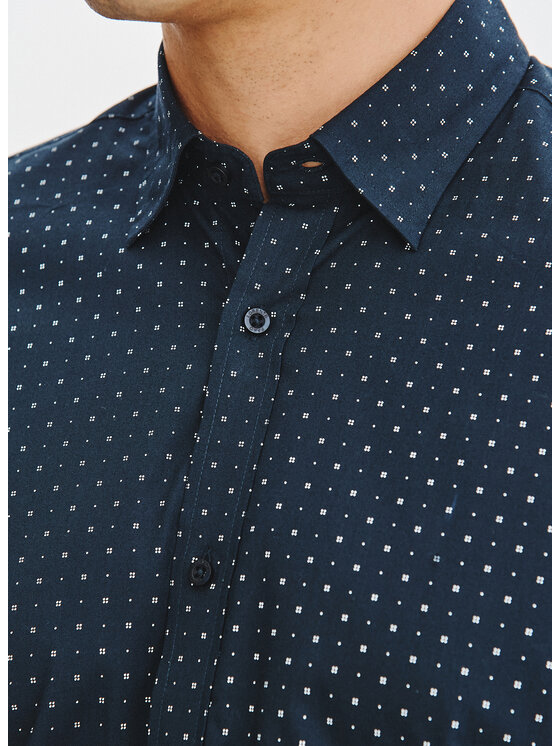 Pako Lorente Pako Lorente Koszula P25WN-1X-031 Granatowy Regular Fit