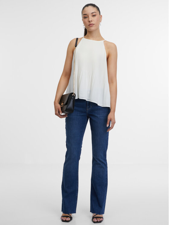 Orsay Orsay Top 1000377001000__42 Biały Regular Fit