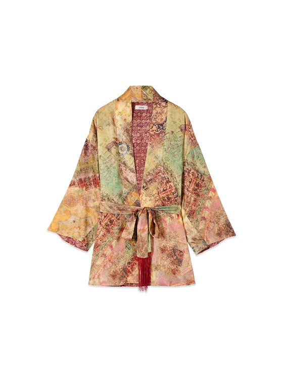 Oltre Oltre Giacca da abito R001E100134N0Z6 Crema Baggy Fit