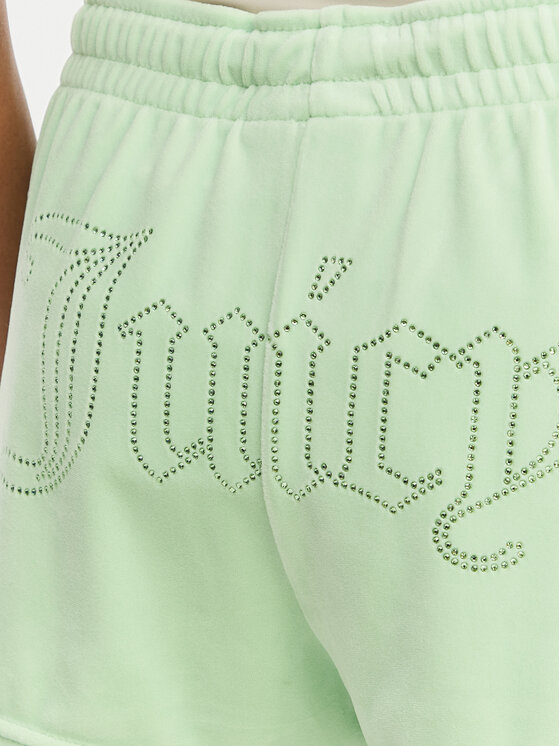 Juicy Couture Juicy Couture Športne kratke hlače Tamia JCWHS126305 Zelena Regular Fit