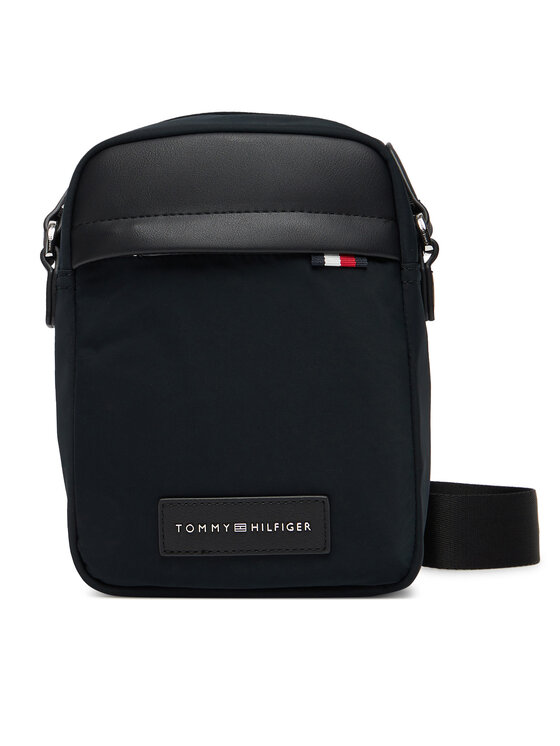 Tommy Hilfiger Tommy Hilfiger Taška cez rameno Th Nylon Mini Reporter AM0AM13618 Čierna