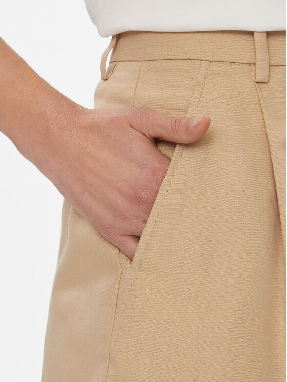 Weekend Max Mara Weekend Max Mara Bermudų šortai Ecuba 2415141022 Smėlio Relaxed Fit