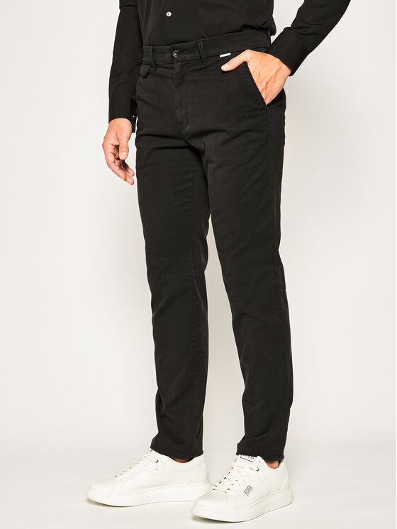 Pantaloni di tessuto Garmen Dye K10K104974 Nero