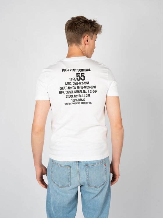 Diesel Diesel T-shirt A06498 OGRAI Bianco Regular Fit