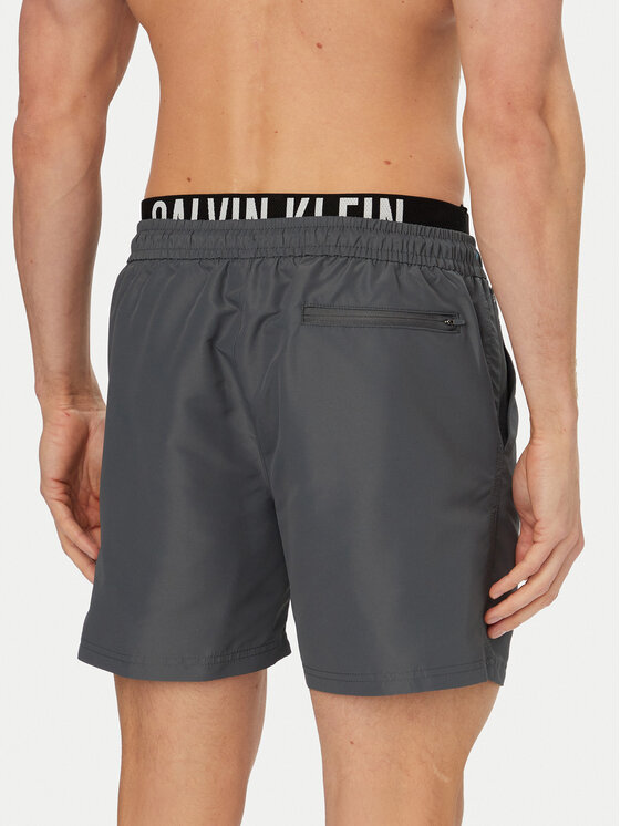 Calvin Klein Swimwear Calvin Klein Swimwear Plavecké šortky LV00N61015 Tmavě šedá Regular Fit