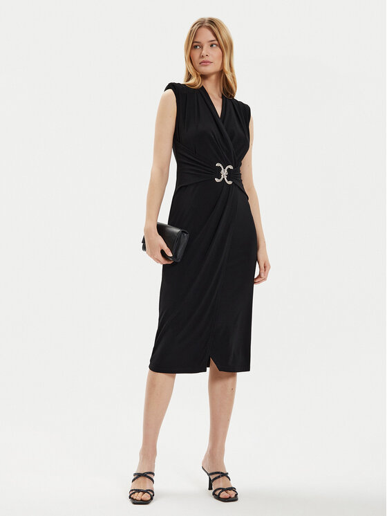 Joseph Ribkoff Joseph Ribkoff Sukienka koktajlowa 242711 Czarny Slim Fit