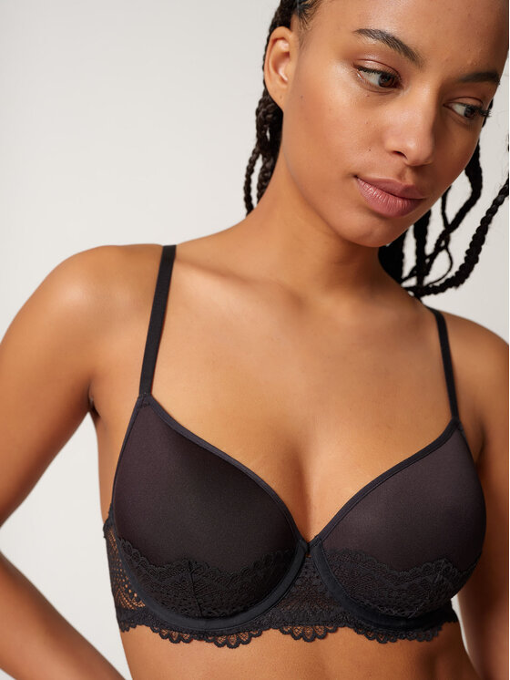 Skiny Skiny Biustonosz z fiszbiną 82630 Czarny