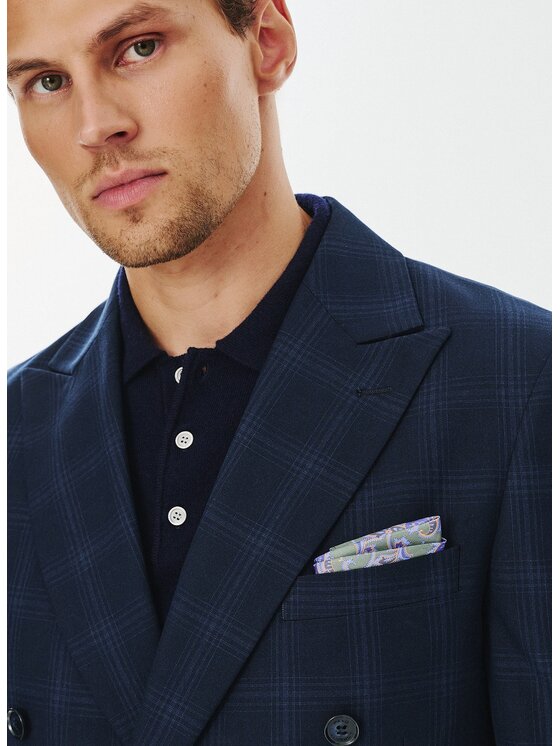 Pako Lorente Pako Lorente Marynarka P24WF-3G-013 Granatowy Slim Fit