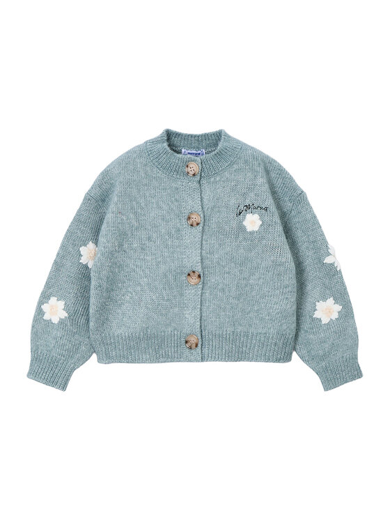 Mayoral Mayoral Pletena jopica 4309 Zelena Regular Fit