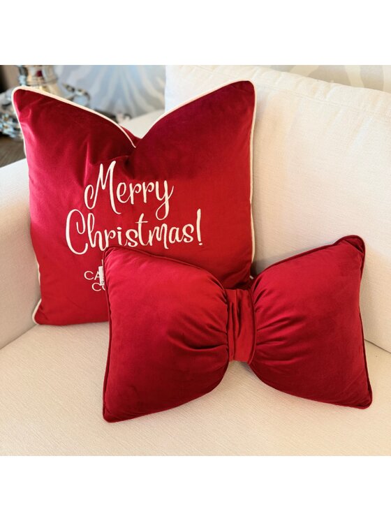 Sweet Living Sweet Living Poduszka dekoracyjna MERRY CHRISTMAS REMEMBER Biały