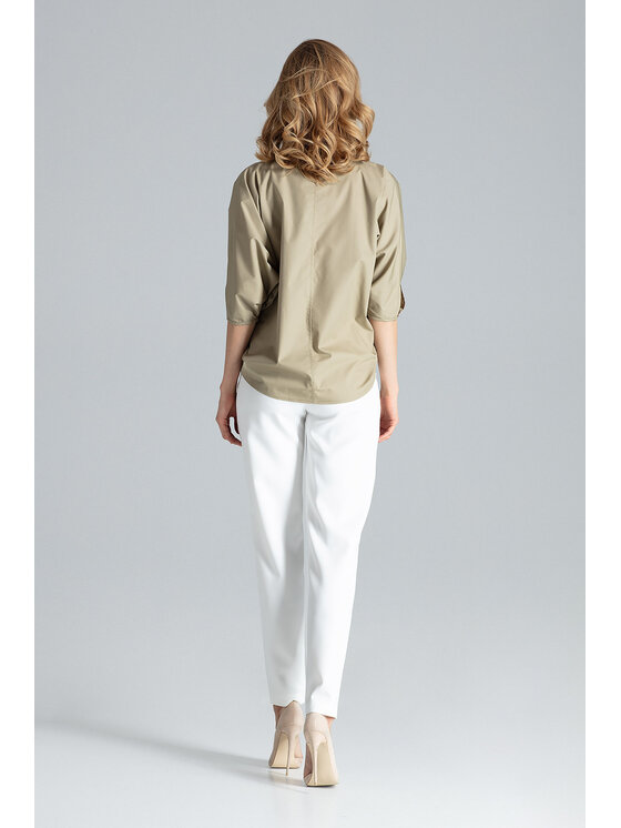 FIGL FIGL Μπλουζάκι M563 Χακί Regular Fit