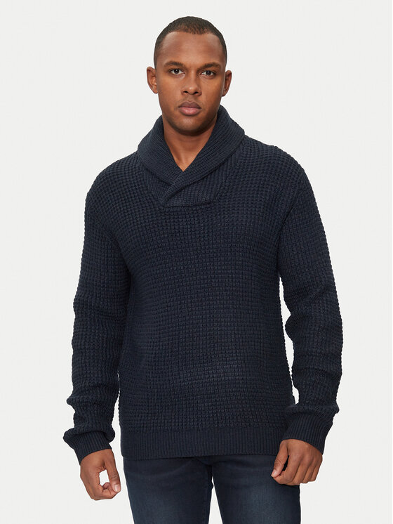 INDICODE Sveter Brockly 35-821 Tmavomodrá Regular Fit