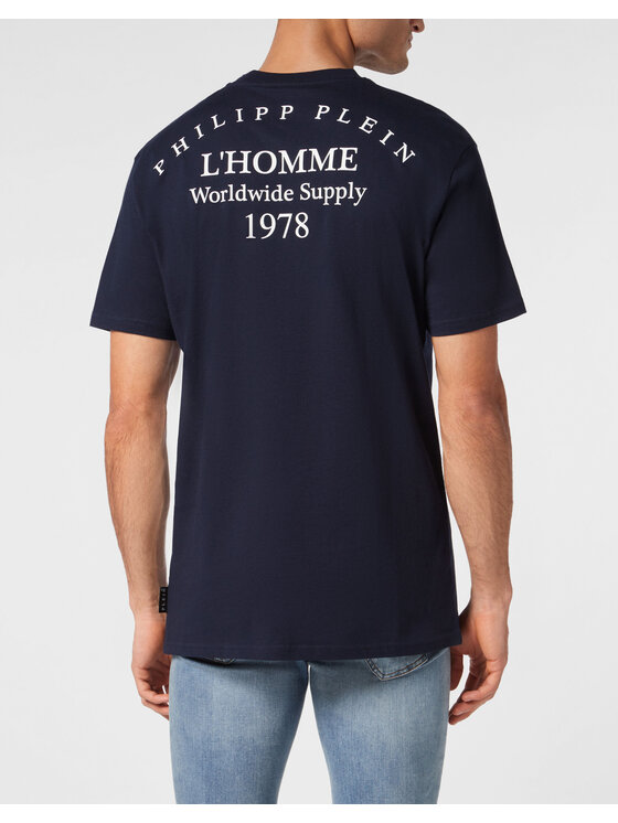 PHILIPP PLEIN PHILIPP PLEIN T-shirt 23463 Blu scuro Regular Fit