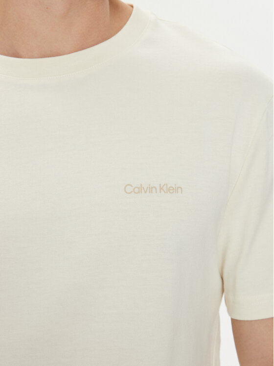 Calvin Klein Calvin Klein T-särk Enlarged Back Logo K10K113106 Beež Regular Fit