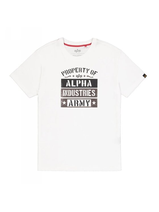 Alpha Industries Alpha Industries T-Shirt AI.268514 Biały Regular Fit