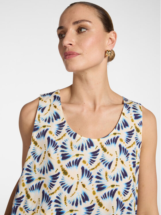 Elena Mirò Elena Mirò Sukienka koktajlowa 7064Z100125N041 Niebieski A-Line Fit