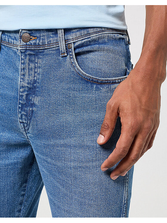 Wrangler Wrangler Jeansy TEXAS SLIM Niebieski Slim Fit