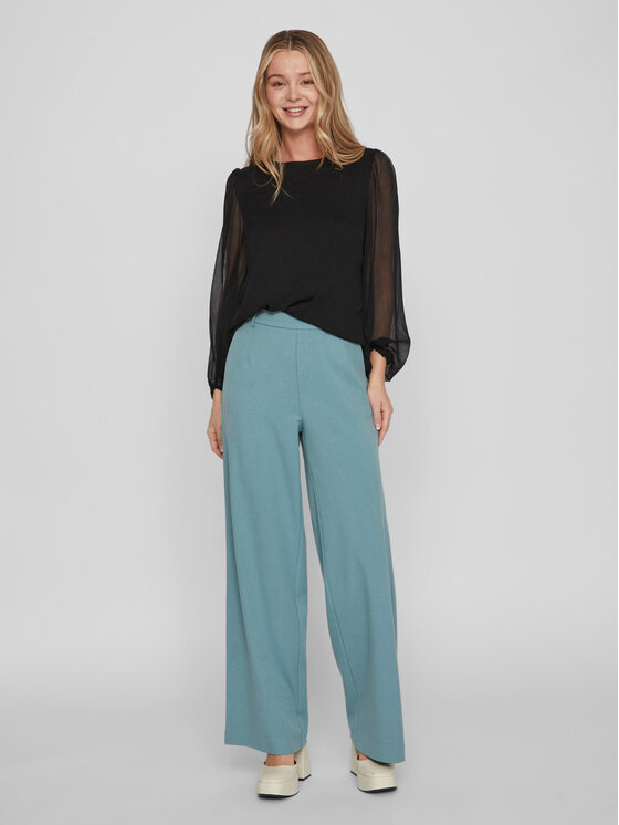 Vila Vila Särkpluus Falia 14084606 Must Regular Fit