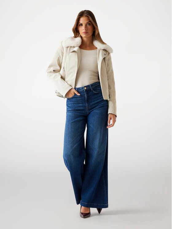 Guess Guess Μπουφάν μεταβατικό 178811 Μπεζ Classic Fit
