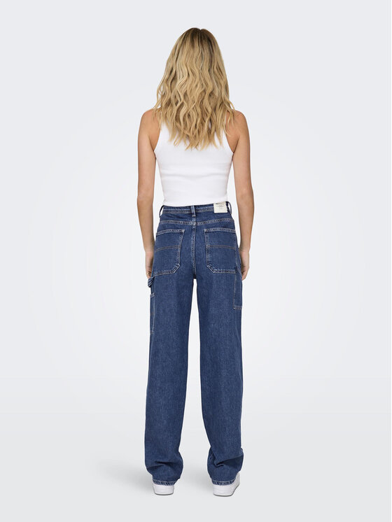 ONLY ONLY Džinsai 15271792 Mėlyna Straight Fit