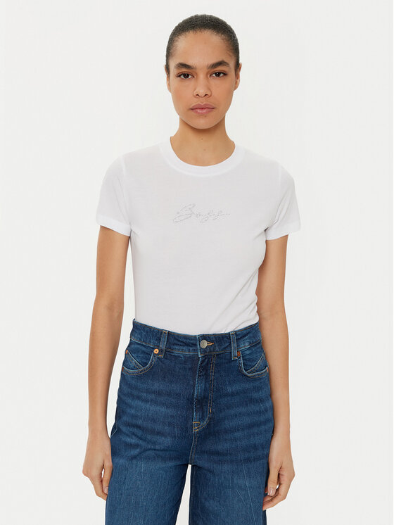 BOSS BOSS T-Shirt C_Esogo_2 50538826 Biały Regular Fit