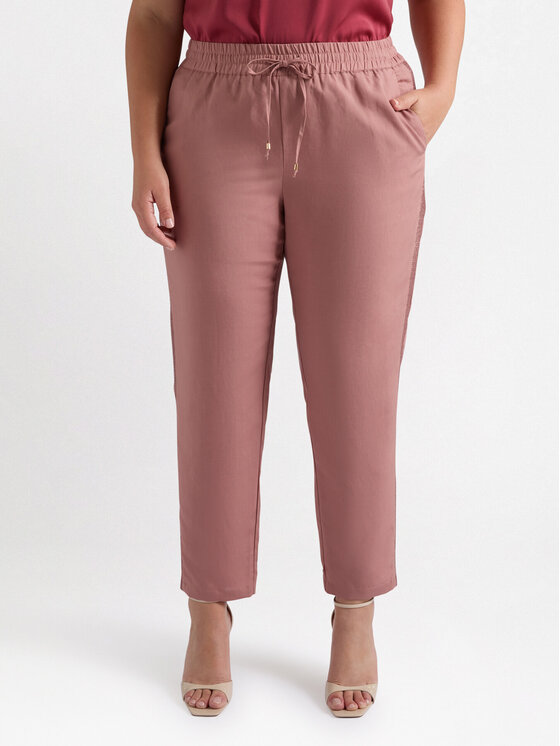 Fiorella Rubino Fiorella Rubino Pantaloni di tessuto P142T004862N006 Rosa Regular Fit