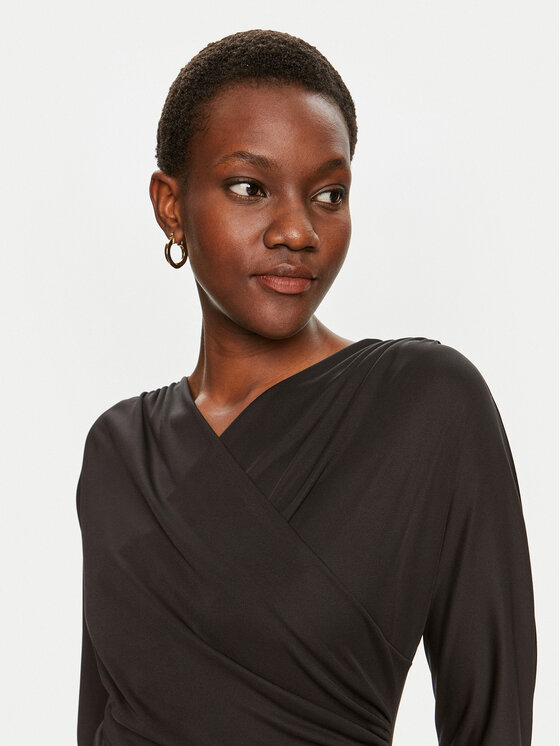 BOSS Boss Koktel haljina Ettita 50523130 Crna Slim Fit