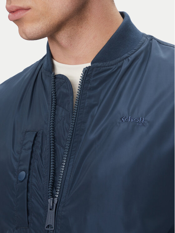 Schott NYC Schott NYC Kurtka bomber Airstar Granatowy Regular Fit