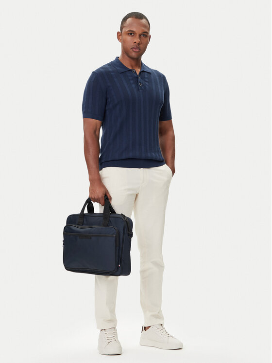 Tommy Hilfiger Tommy Hilfiger Nešiojamo kompiuterio krepšys Th Repreve Computer Bag AM0AM13466 Tamsiai mėlyna