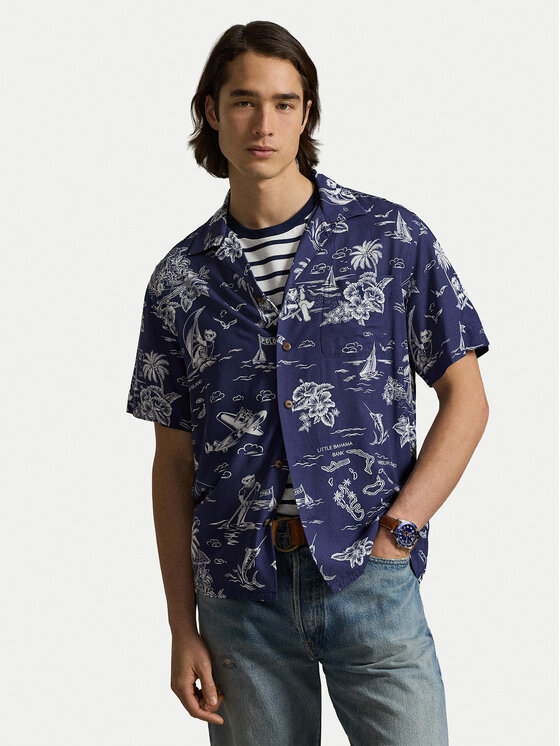 Polo Ralph Lauren Polo Ralph Lauren Košile 710B14282001 Tmavomodrá Classic Fit