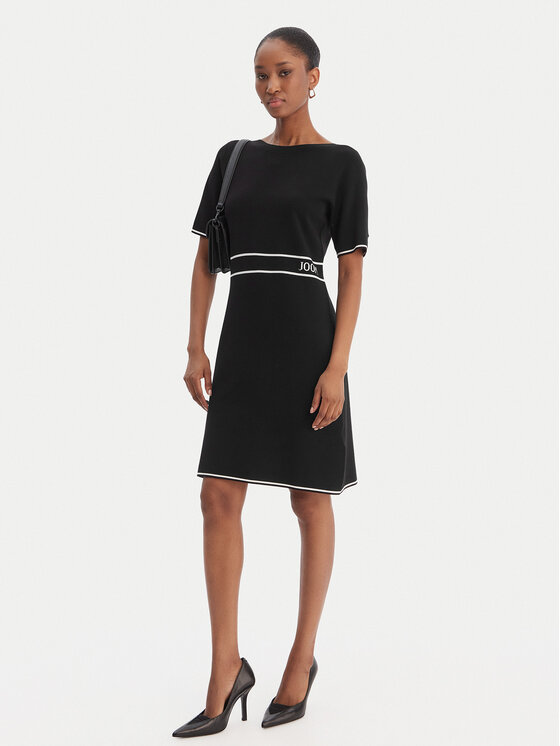 JOOP! JOOP! Úpletové šaty Kirla 10018002 Čierna Regular Fit
