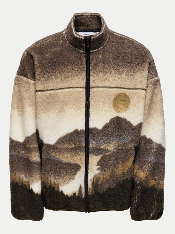 Only & Sons Only & Sons Flis Blaze 22031470 Rjava Regular Fit