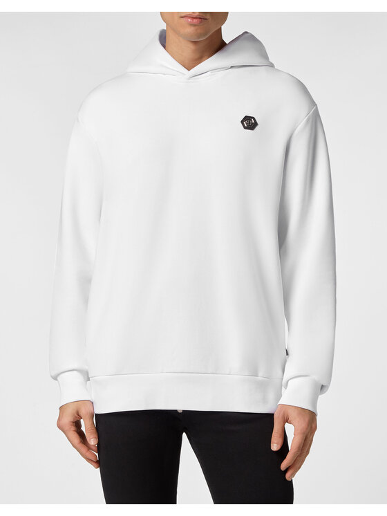 PHILIPP PLEIN PHILIPP PLEIN Mikina 14863 Bílá Regular Fit