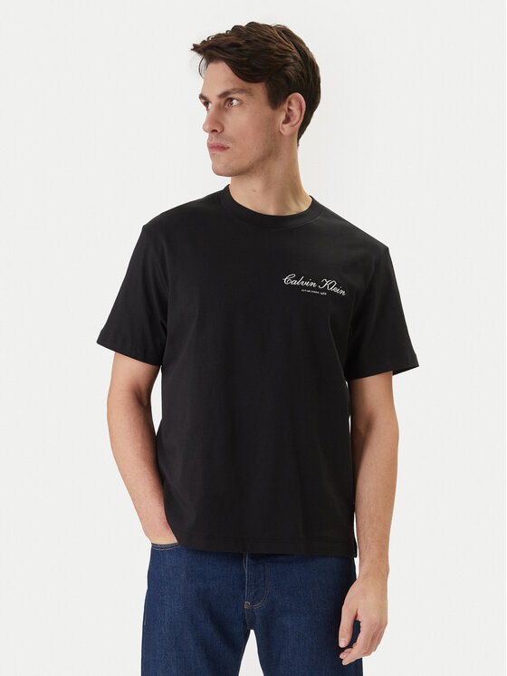 Calvin Klein Jeans Tricou LV04RF822G Negru Regular Fit