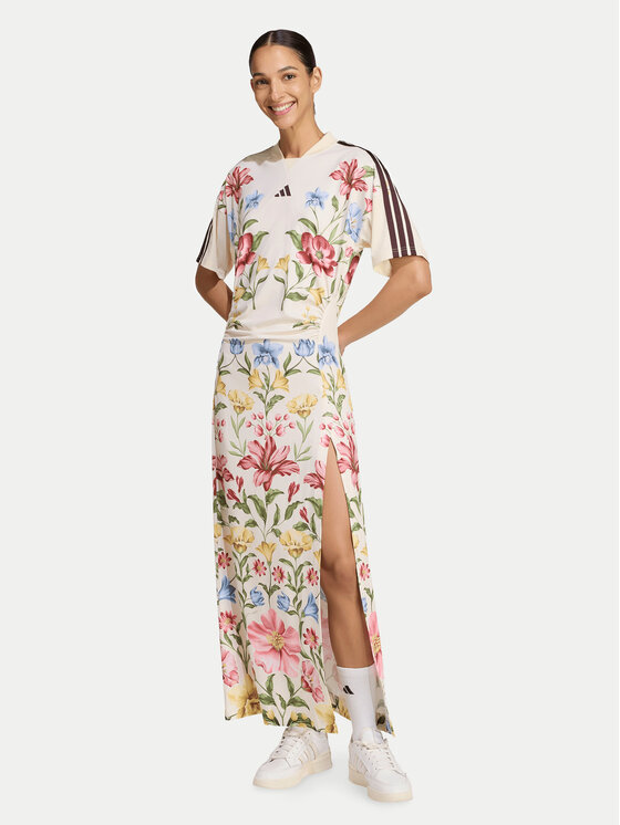 adidas adidas Igapäevane kleit Adidas X Farm Rio Premium KR0257 Kreemjas Slim Fit