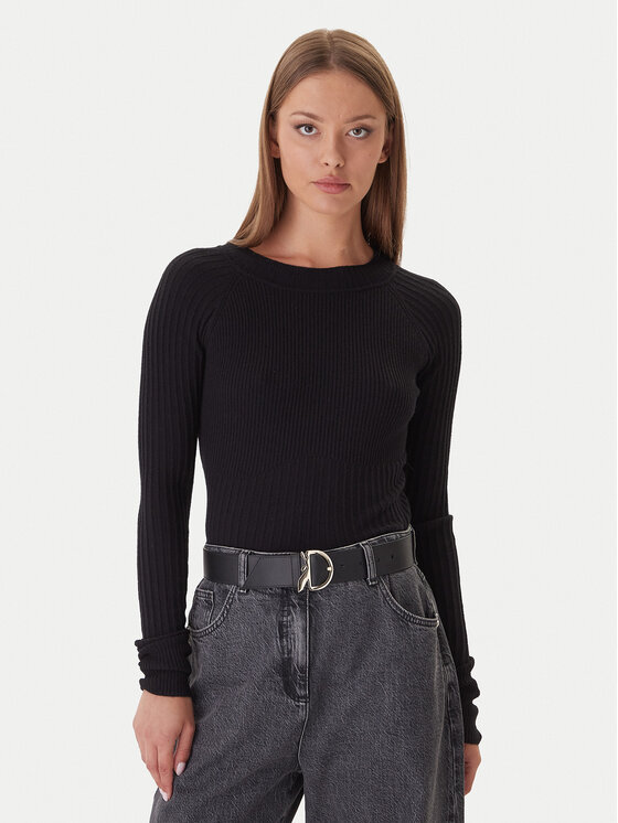 Patrizia Pepe Patrizia Pepe Пуловер 2K0337/K7S0-K103 Черен Slim Fit