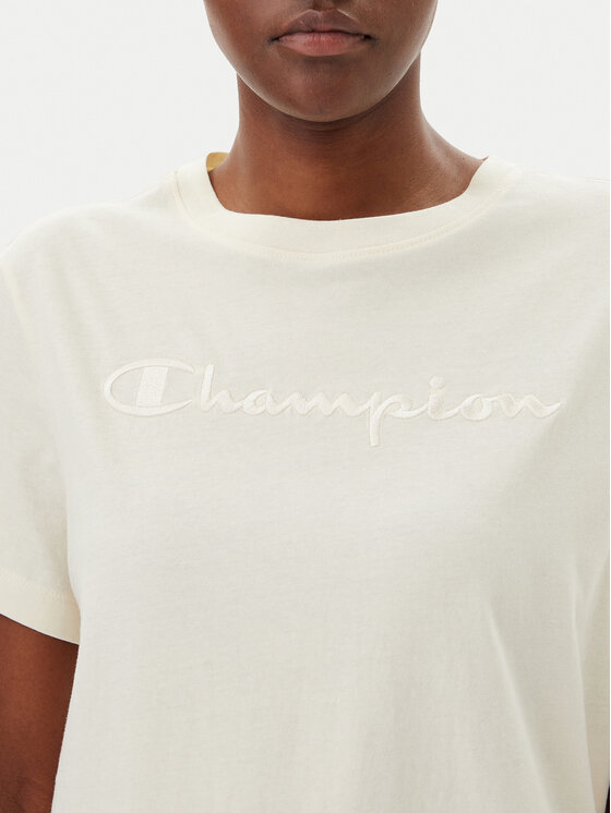 Champion Champion T-krekls 117650 Écru Slim Fit
