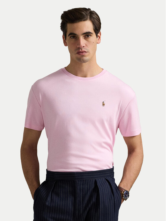 Polo Ralph Lauren Polo Ralph Lauren T-Shirt 710740727010 Różowy Slim Fit