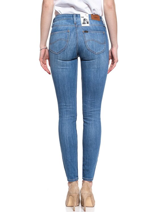 Lee Lee Jeansy SCARLETT Niebieski Skinny Fit