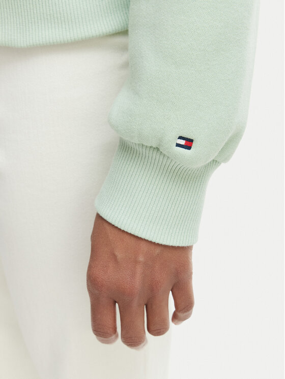 Tommy Hilfiger Tommy Hilfiger Felpa WW0WW47831 Verde Regular Fit