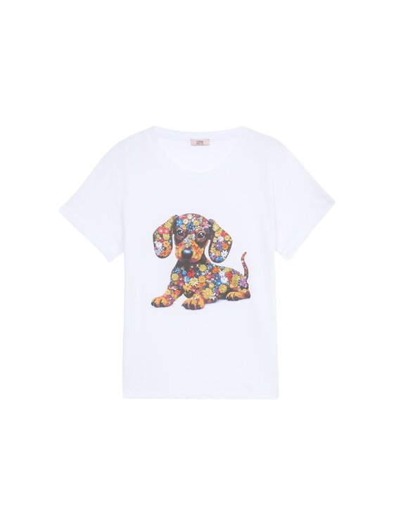 Oltre Oltre T-Shirt G080J004429N0S1 Biały Regular Fit