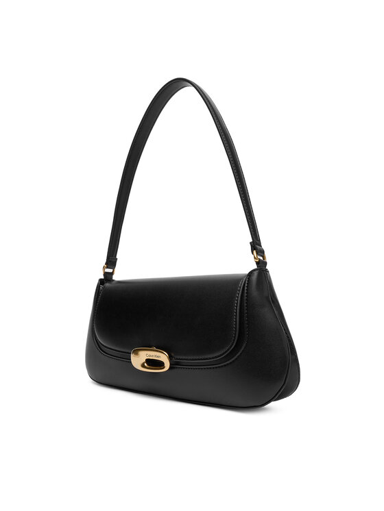 Calvin Klein Calvin Klein Kabelka Hardware Flap Shoulder Bag LV04F3146G Čierna