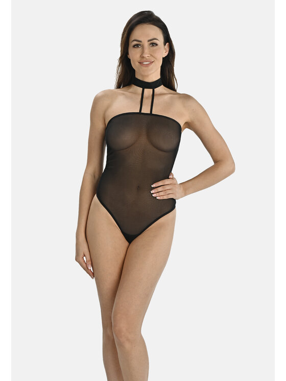 Teyli Teyli Body z chokerem Cyndi Czarny