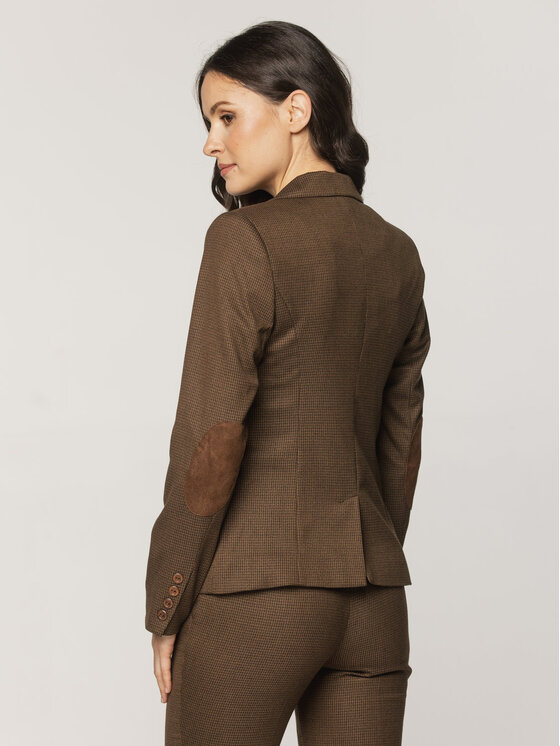 Willsoor Willsoor Marynarka 67903 Brązowy Slim Fit