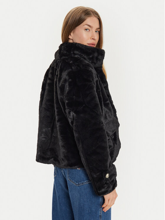 Vero Moda Vero Moda Pelzmantel Sonjaeva 10310303 Schwarz Regular Fit