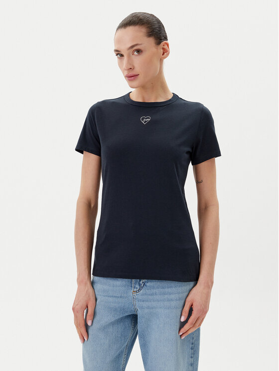 BOSS Damski T-Shirt, rozmiar XS, Granatowy, C/Elogo/21 50540260