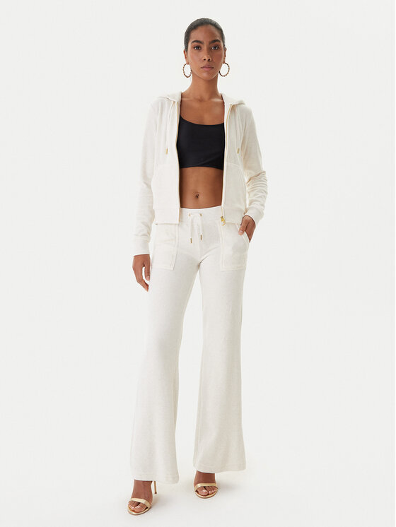 Juicy Couture Juicy Couture Mikina Robertson JCAP176G Béžová Slim Fit